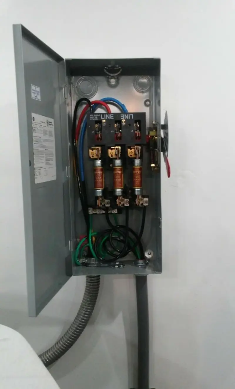 Three-phase disconnect switch installed for Electrical Wiring & Rewiring in Clarksburg