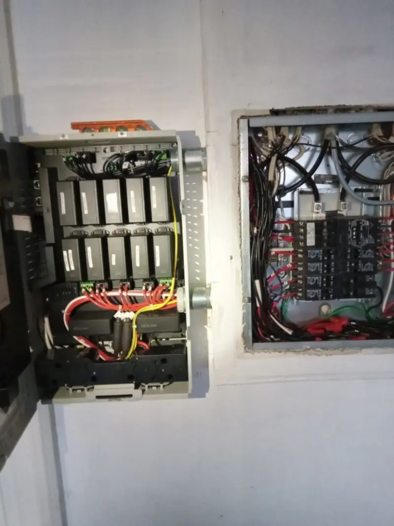 Electrical panel upgrade completed for Security Camera Wiring in Clarksburg